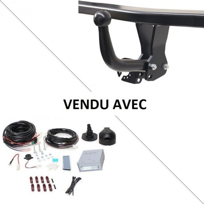 Attelage BMW X3 (11/10-09/17) Col de cygne + faisceau universel 7 broches + boitier électronique