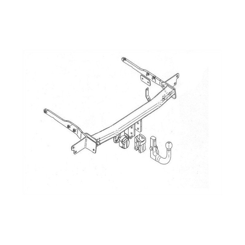 Attelage Débrayable Pour Ford Galaxy & Volkswagen Sharan (1ère Série) - Référence 14063/1 - Capacité 2085kg