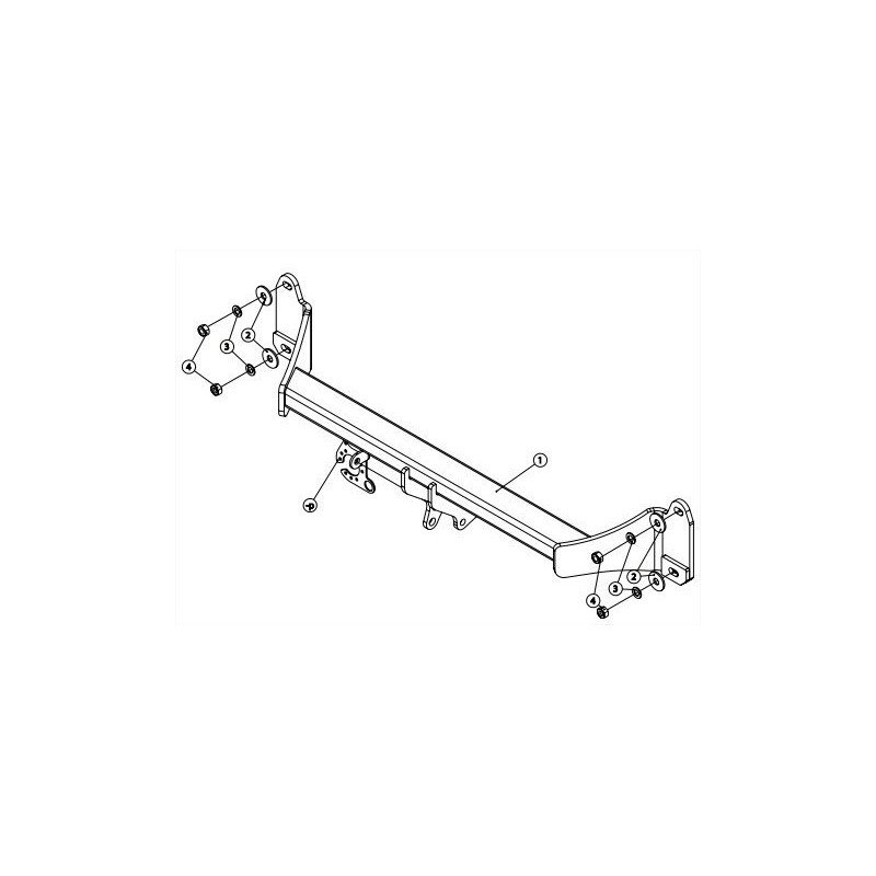 Attelage Démontable Sans Outil Brink TOP Pour BMW X1 (2014-2022) - Remorquage Jusqu'à 2000 Kg