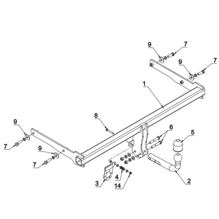 Attelage Toyota Corolla Cross (08/22-) Col de Cygne + faisceau universel 7 broches + boitier électronique