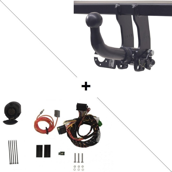 Attelage Volkswagen Transporter T6 Caravelle (07/2015-10/2019) RDSOH + Faisceau spécifique 13 broches AC