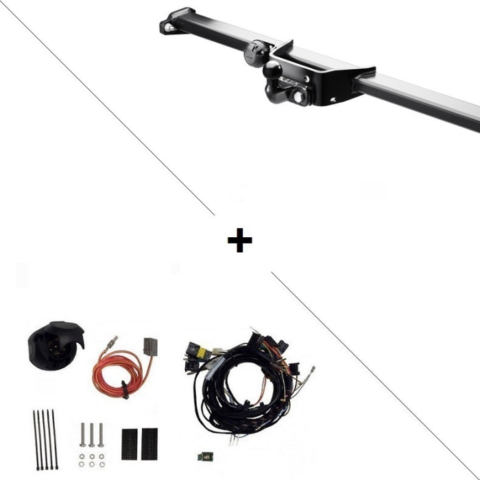 Attelage Citroën Jumper Plateau (01/2011-06/2024) standard + Faisceau spécifique 7 broches ECS Electronics