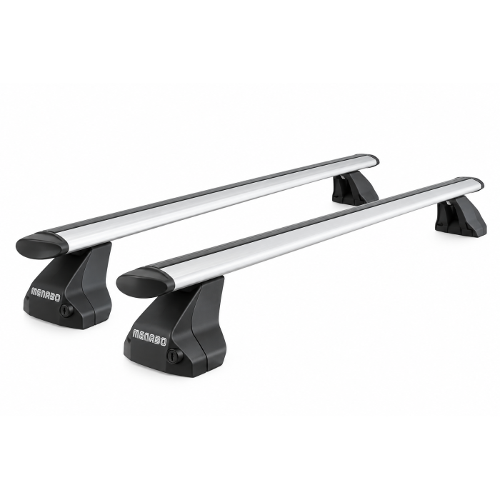 Barres de toit en aluminium pour Citroën Nemo (02/2008-) Menabo Omega Plus